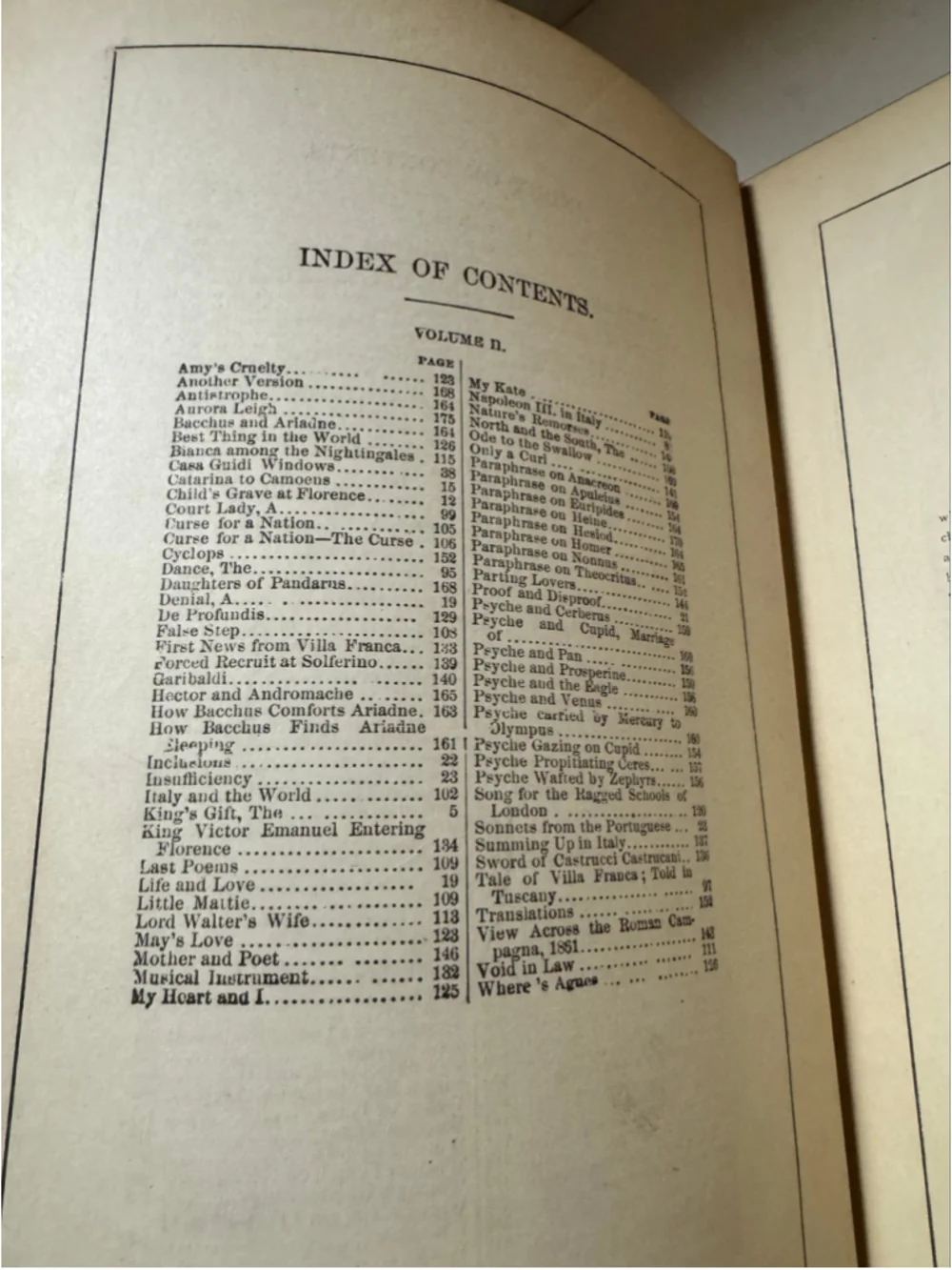 1870 Mrs. Browning's Poetical Works (Hardcover) Rare